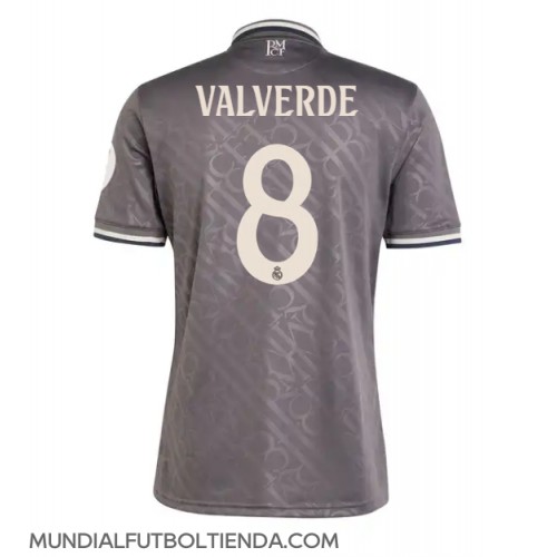 Camiseta Real Madrid Federico Valverde #8 Tercera Equipación Replica 2024-25 mangas cortas